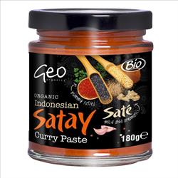 Geo Organics Pastes - Organic Indonesian Satay Curry Paste 180g 